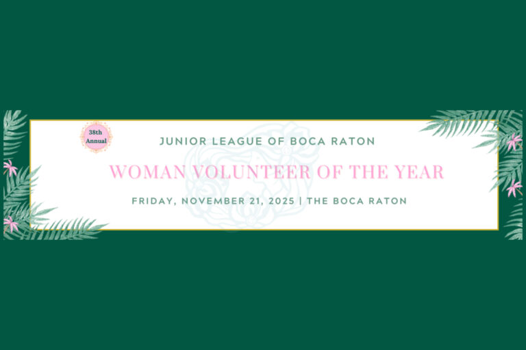 Event signage highlighting the 38th Annual Woman Volunteer of the Year celebration.