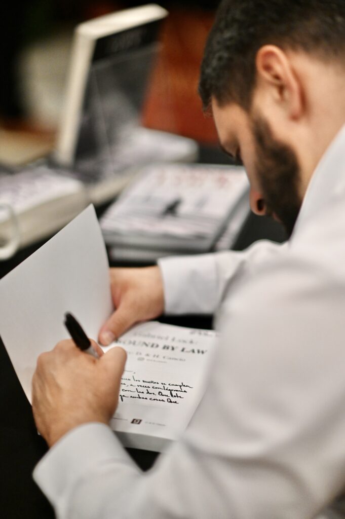 Vanessa Gallegos at the Gabriel Lock book signing in Palm Beach, Florida.