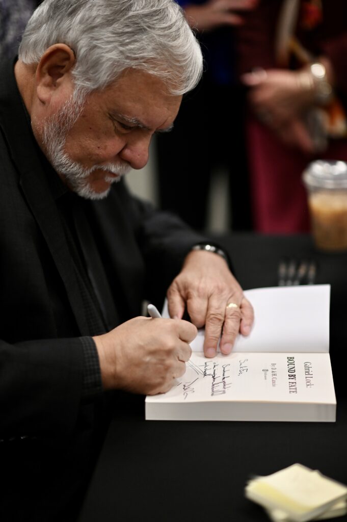 Vanessa Gallegos at the Gabriel Lock book signing in Palm Beach, Florida.
