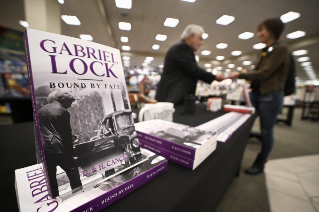 Vanessa Gallegos at the Gabriel Lock book signing in Palm Beach, Florida.