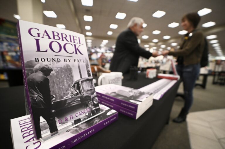 Vanessa Gallegos at the Gabriel Lock book signing in Palm Beach, Florida.