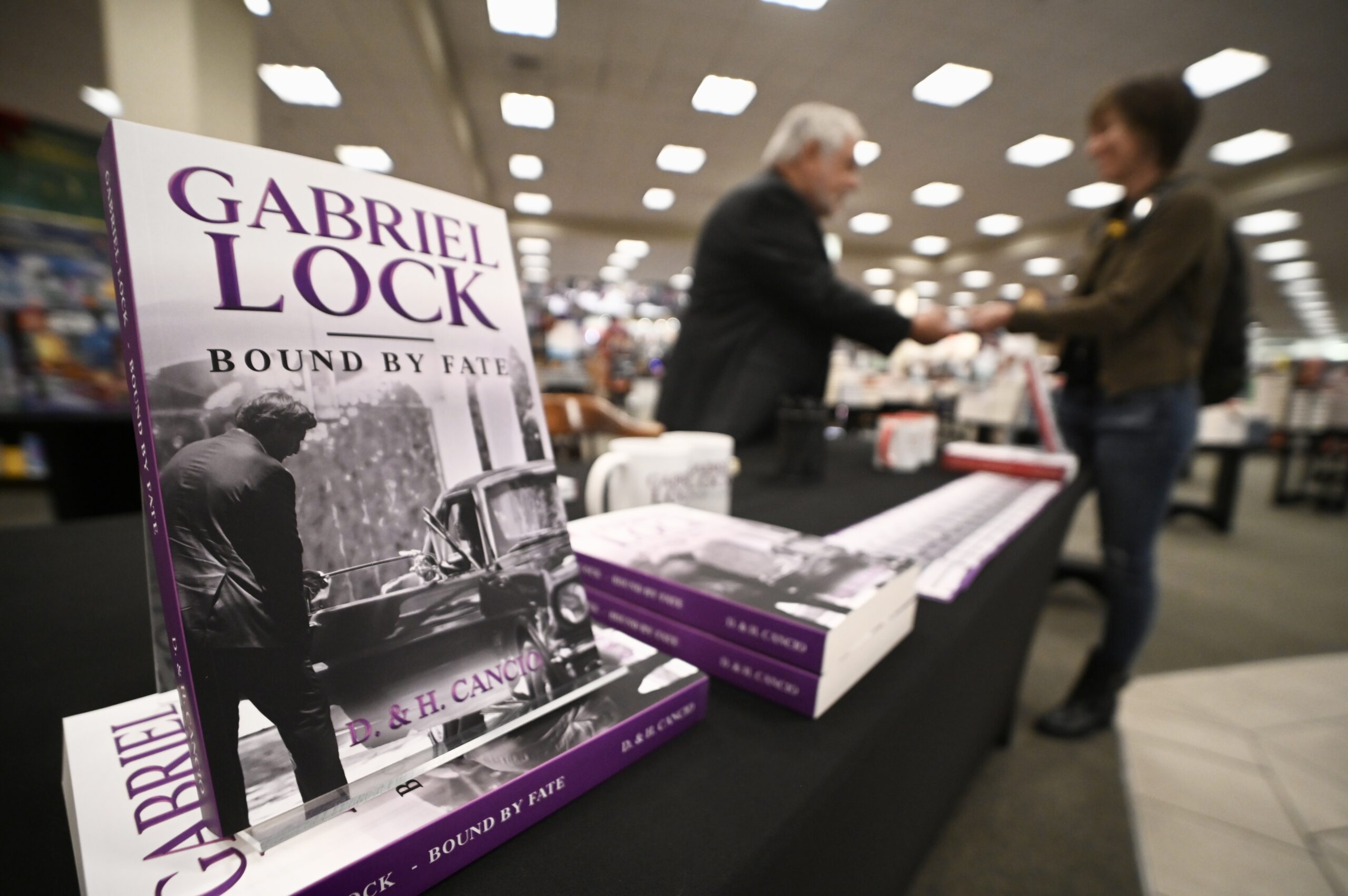 Vanessa Gallegos at the Gabriel Lock book signing in Palm Beach, Florida.