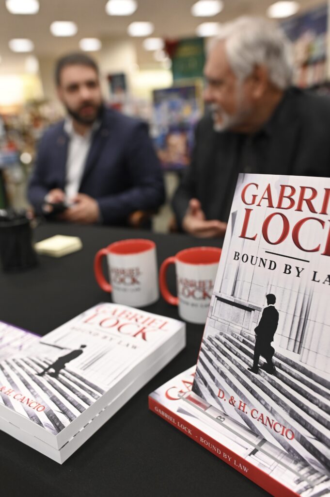 Vanessa Gallegos at the Gabriel Lock book signing in Palm Beach, Florida.